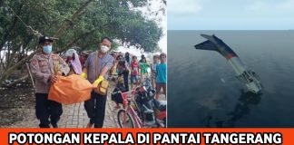 Seorang Bocah Menemukan Bagian ‘Kepala’ Di Pantai Kis Tangerang, Diduga Bagian ‘Korban Sriwijaya Air