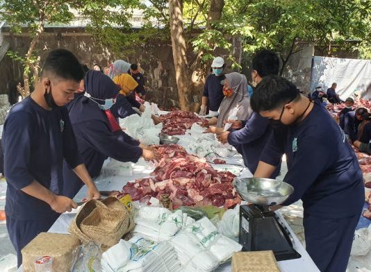Kurban di MAJT Idul Adha 1442 H, Potong 10 Sapi dan 13 Kambing