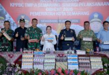 Bersama Bea Cukai, Pemkot Semarang Musnahkan Jutaan Rokok Ilegal dan Ribuan Minumal Beralkohol