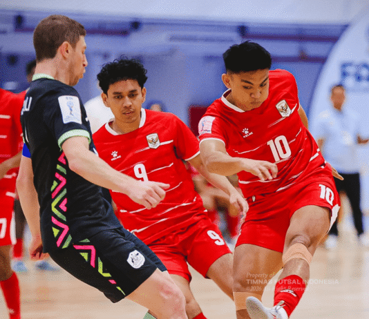 Indonesia menang dramatis 3-2 atas Australia dan keluar sebagai juara Grup B Piala AFF Futsal 2026.