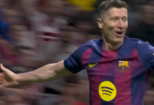 Lewandowski Bungkam 10 Pemain Atletico: Barcelona Makin Kokoh di Puncak Klasemen