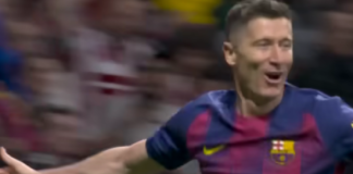 Lewandowski Bungkam 10 Pemain Atletico: Barcelona Makin Kokoh di Puncak Klasemen
