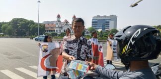Gandeng LAN Jateng, Ditresnarkoba Polda Jateng Gelar Sosialisasi Bahaya Narkoba di Lampu Merah